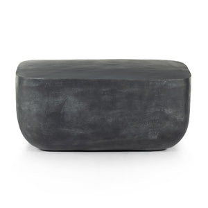 Basil Square Coffee Table In Aged Grey