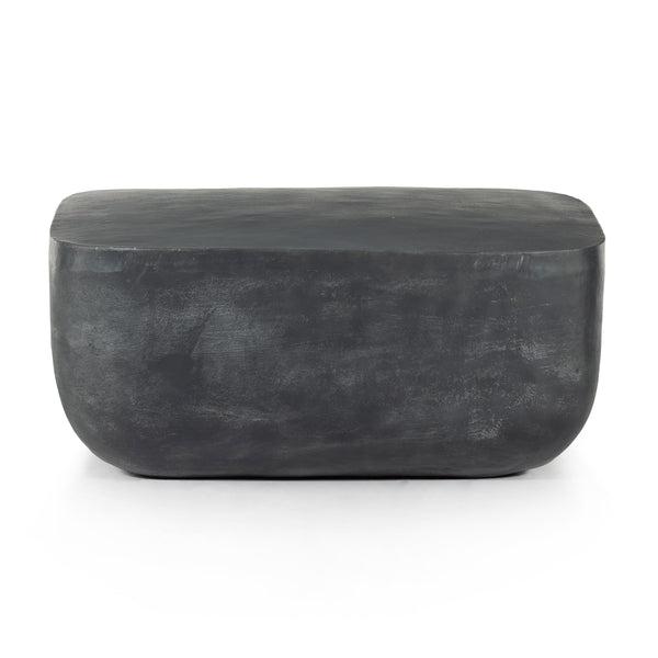 Basil Square Coffee Table In Aged Grey