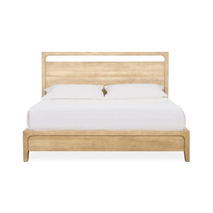 Laguna Solid Wood Bed with Cutout Headboard - Eastern King