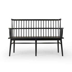 Aspen Bench In Matte Black