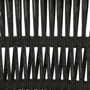 Westville Outdoor Dining Chair Set of 2 - Black Mahogany with Olefin Fabric