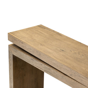 Matthes Console Table in Rustic Gray