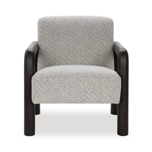 Reyna Upholstered Accent Chair with Curved Wood Frame