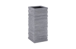 June Square Planter, Gray, Large