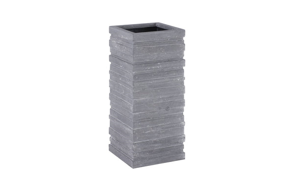 June Square Planter, Gray, Large