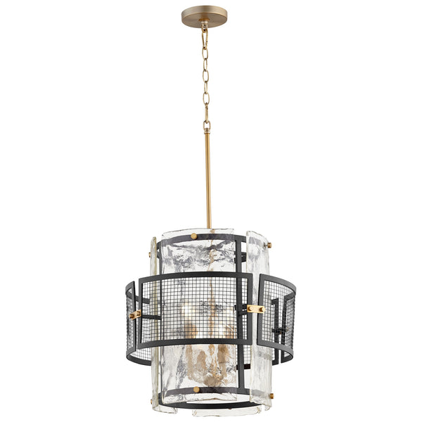 Panorama Chandelier in Noir / Aged Brass