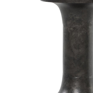 Gino End Table In Raw Black