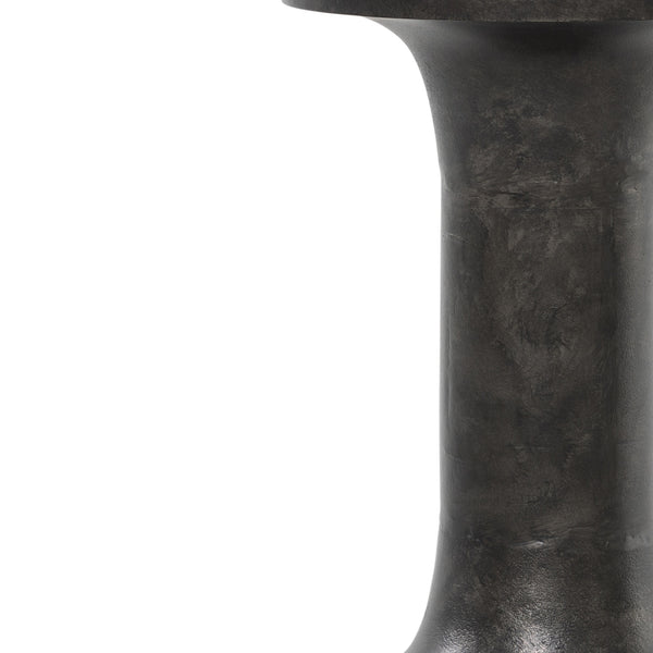 Gino End Table In Raw Black