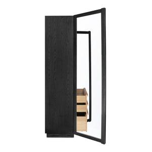 Moe's Charlotte Tall Cabinet with Glass Doors