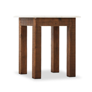 Jessa End Table in Waxed Bleached