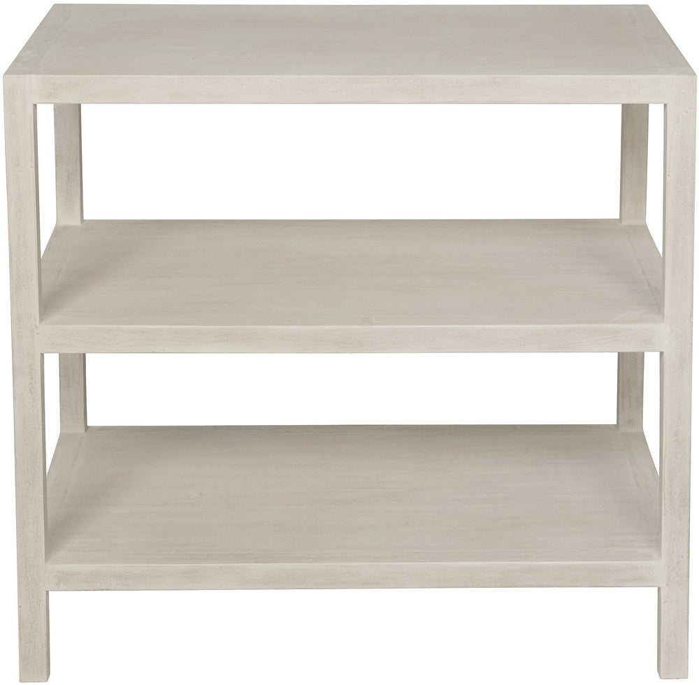 2 Shelf Side Table, White Wash