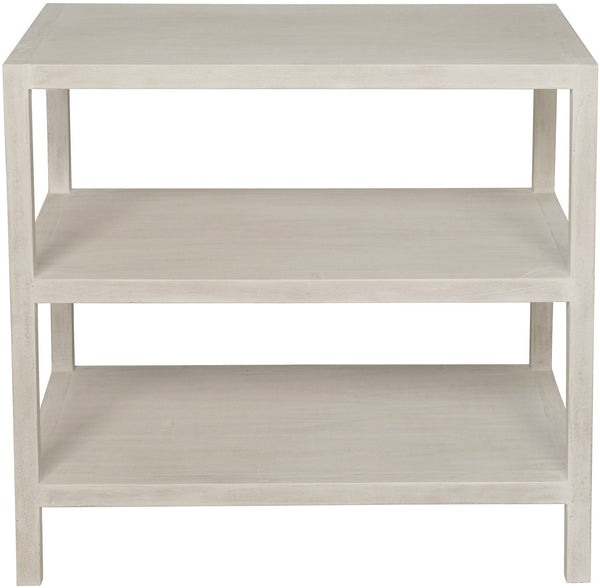2 Shelf Side Table, White Wash