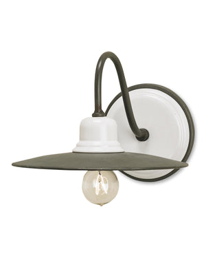 Eastleigh Wall Sconce In Hiroshi Gray & White
