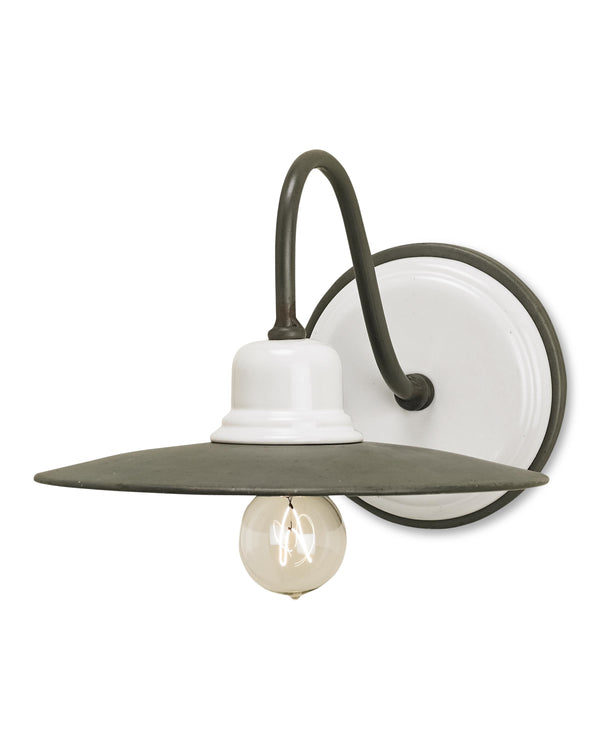 Eastleigh Wall Sconce In Hiroshi Gray & White