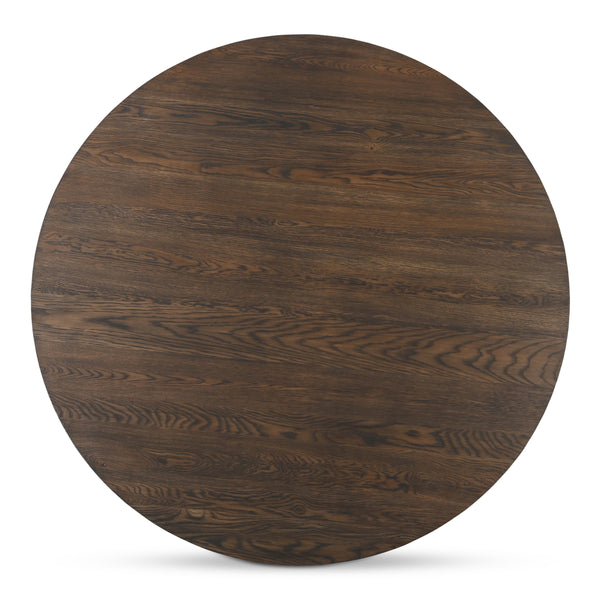 Moe's Joel Solid Oak Dining Table Dark Brown