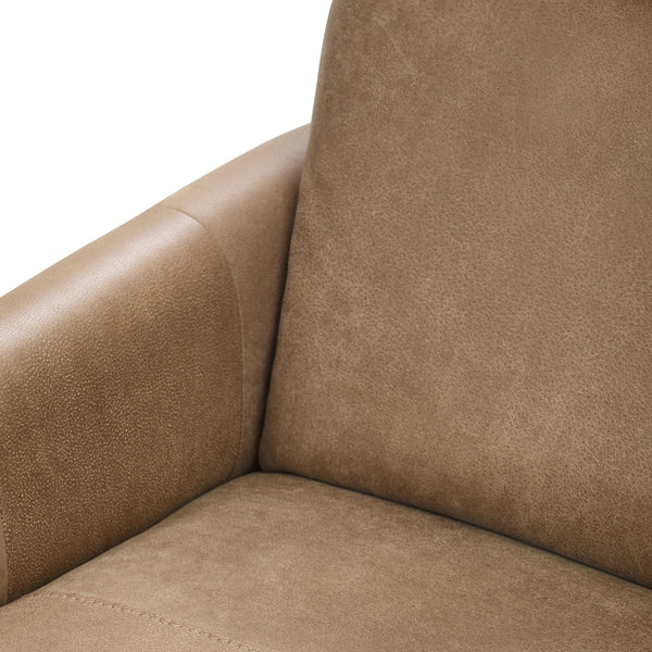Vivica Leather Power Recliner in Toffee Finish