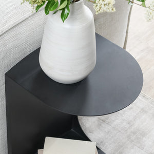 Cote Metal Accent Table - Black Metal Design