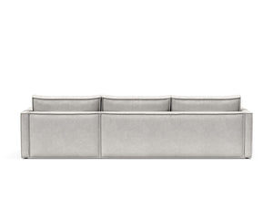 NEWILLA SOFA BED W/LOUNGER 57"X118", W/SLIM ARM RESTS