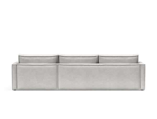 NEWILLA SOFA BED W/LOUNGER 57"X118", W/SLIM ARM RESTS