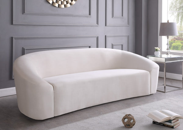 Vivian Sofa In Cream Velvet