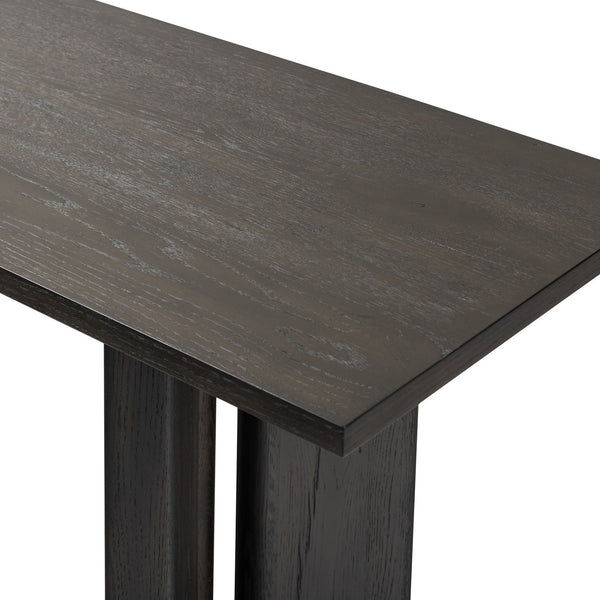 Huxley Console Table In Smoked Black Veneer