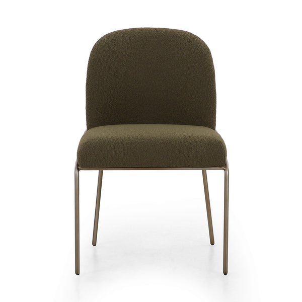 Astrud Dining Chair In Fiqa Boucle Olive