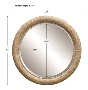 Mariner Natural Round Mirror