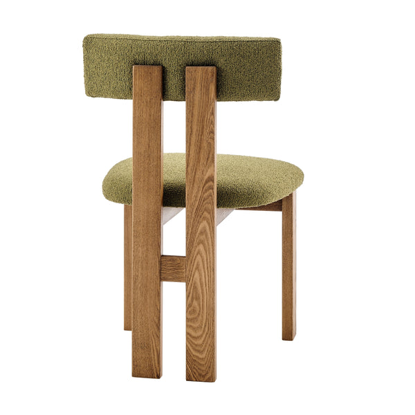 Hailey Boucle Dining Side Chair, Palladian Green