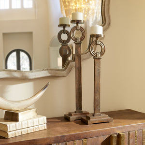 Valhalla Sculpture in Natural and Antique Brass