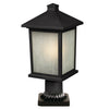 Holbrook Outdoor Post Light in Black Finish