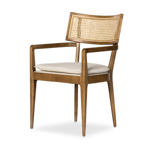 Britt Dining Armchair In Savile Flax