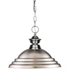 Pendant Lights 1 Light Pendant in Brushed Nickel Finish