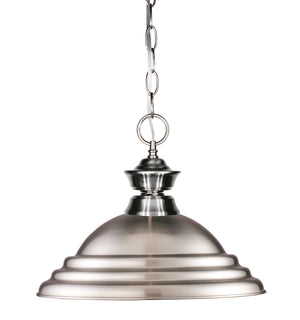 Pendant Lights 1 Light Pendant in Brushed Nickel Finish