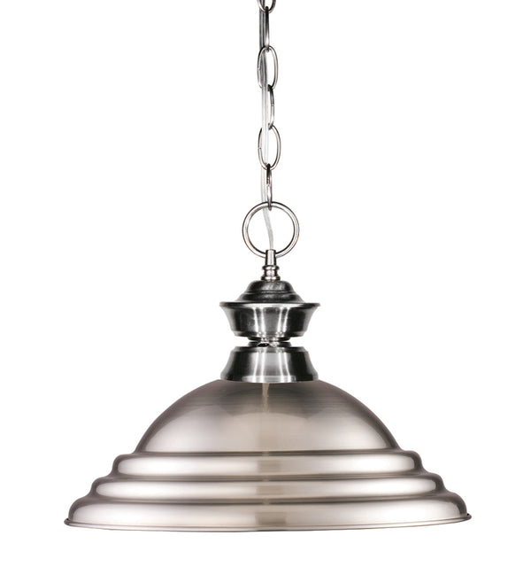 Pendant Lights 1 Light Pendant in Brushed Nickel Finish