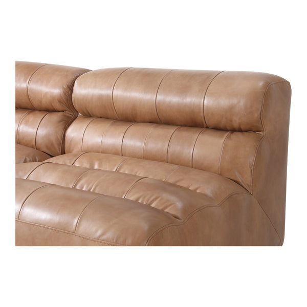 Moe's Ramsay Signature Modular Sectional in Tan Leather