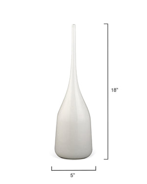 Pixie Decorative Glass Vases (set of 3), White