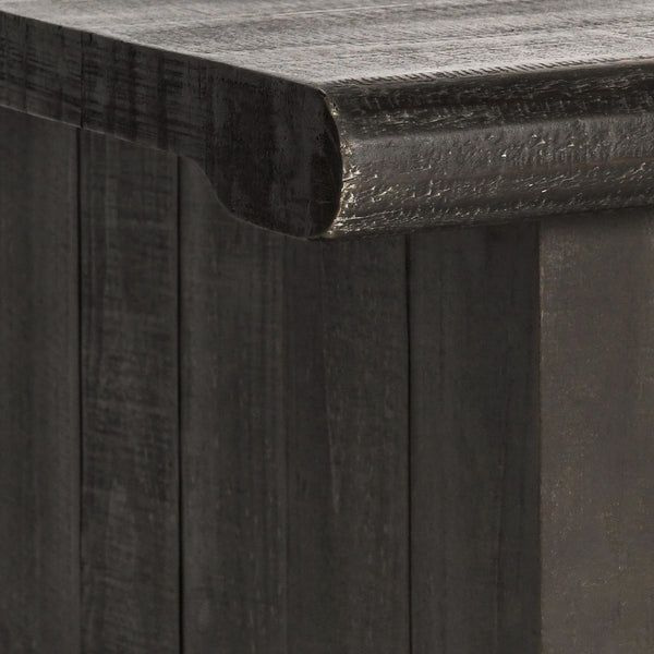 Larson Solid Wood Coffee Table in Carbon Black