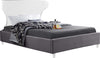 Levi Full Bed In Grey Velvet
