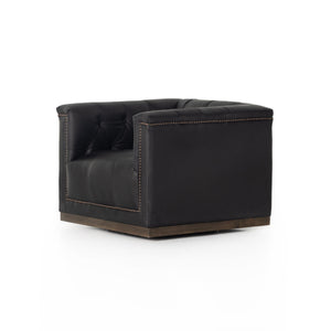 Maxx Swivel Chair In Heirloom Black
