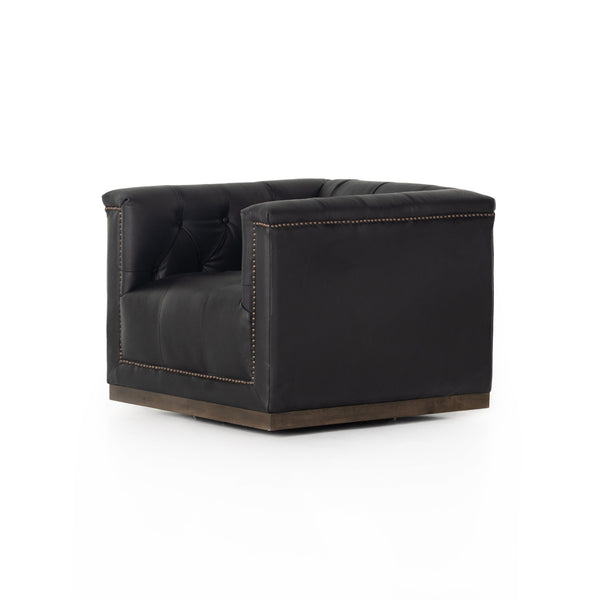 Maxx Swivel Chair In Heirloom Black