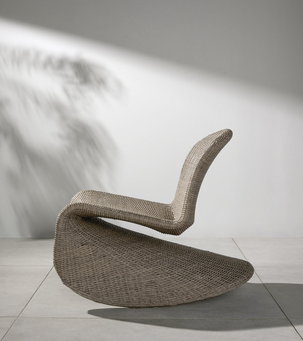 Portia Outdoor Rocking Chair In White