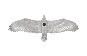 Soaring Eagle Wall Art, Resin, Silver Leaf, Small