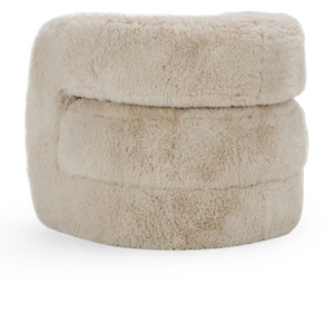Classic Home Teddy Plush Accent Chair with Faux Fur