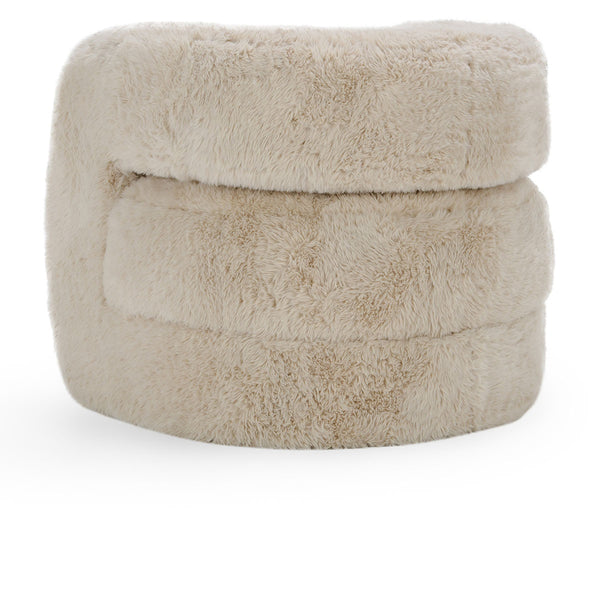 Classic Home Teddy Plush Accent Chair with Faux Fur