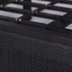 Sydney King Bed - Black Wash