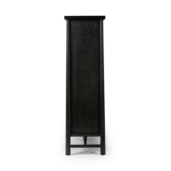 Renaud 3-Door Cabinet - Charcoal Oak Veneer