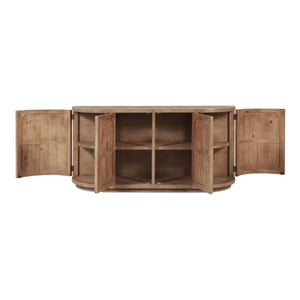 Nicola Sideboard in Reclaimed Pine with Curved Doors