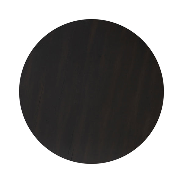 Toli End Table In Wood In Smoked Black