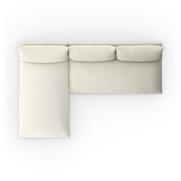 Grant Outdoor 2 Pc Sectional In Faye Cream