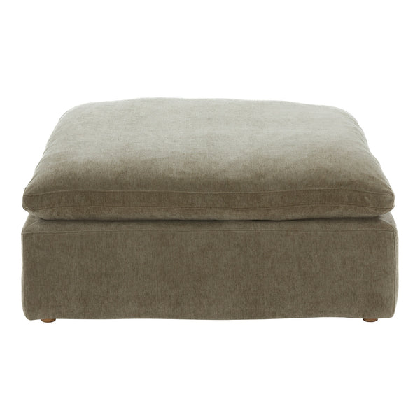 Moe's Clay Ottoman in Desert Sage with Feather Blend
